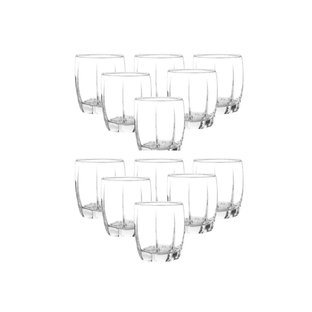 Set 12 Vasos Amadeus Rocks Bajos 353ml Menaje Cocina Cristar image number 0.0