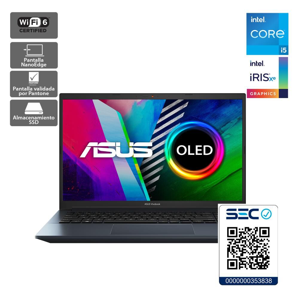 Notebook 15.6'' Asus Vivobook Pro 15 Oled K3500 / Intel Core I5 / 8 GB RAM / Intel Iris X Graphics / 512 GB SSD image number 5.0