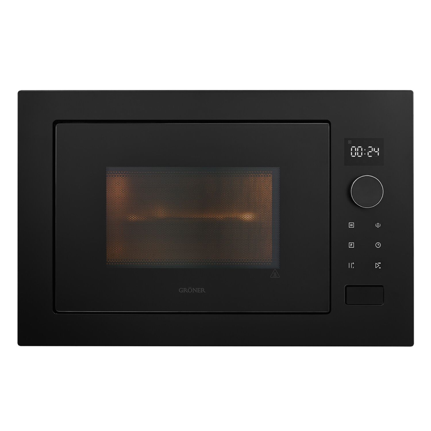 Horno Microondas Empotrable Gr&ouml;ner Black Matte Grill 25l image number 0.0
