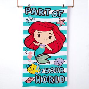 Toalla Playa C/bolso 70x140+33x42 Princesas Ariel