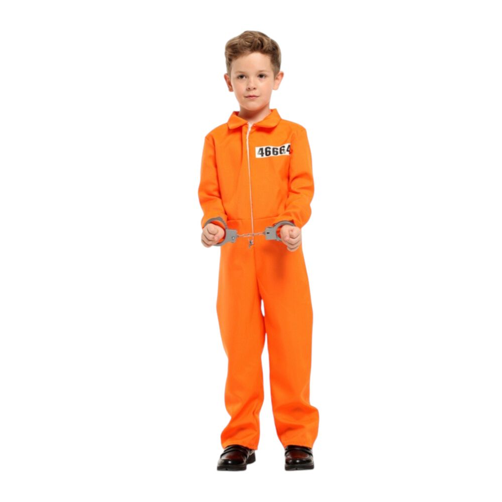 Disfraz Cosplay Convicto Prisionero Infantil Halloween image number 2.0