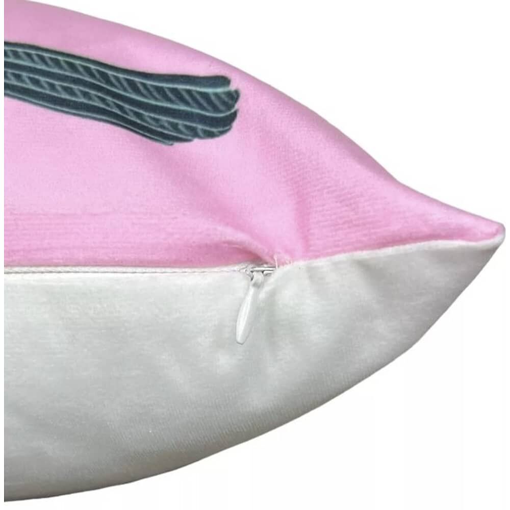 Funda Para Coj&iacute;n Felpa Dise&ntilde;o Estampado Aves 45x45cm image number 1.0