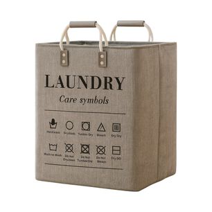 Cesta Canasto Para Ropa Sucia Dise&ntilde;o Deluxe Gris