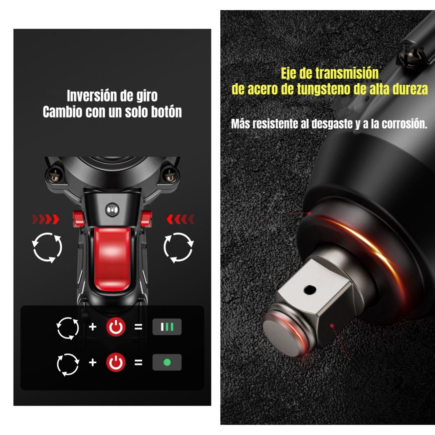 Kit Llave Impacto Inal&aacute;mbrica Taladro Pistola 2 Bater&iacute;as D02 image number 2.0