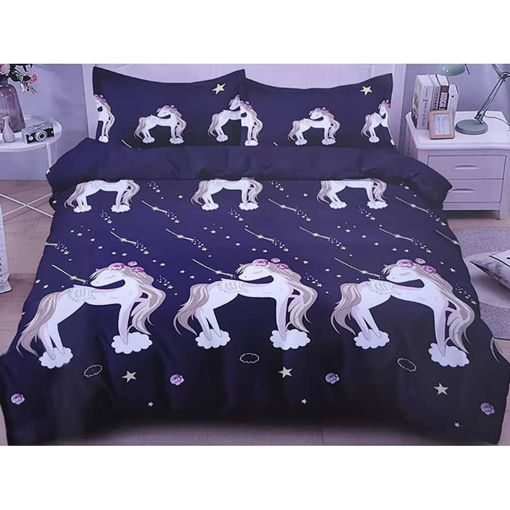 Juego De Sabana Infantil 1.5 Plazas Multiestacion Unicornios image number 1.0