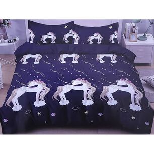 Juego De Sabana Infantil 1.5 Plazas Multiestacion Unicornios