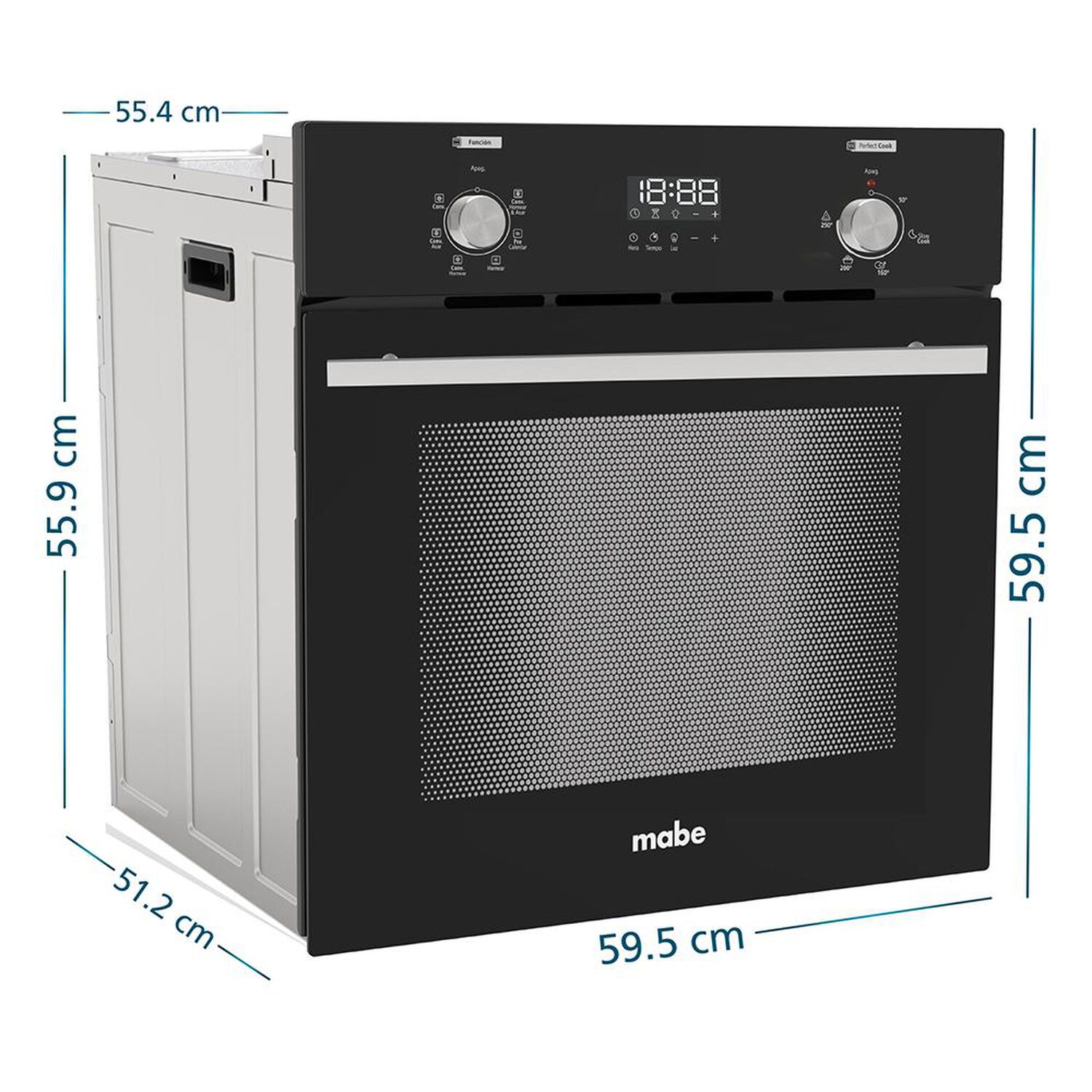 Horno Empotrado Mabe HM6045EXN0 / 54 Litros image number 6.0