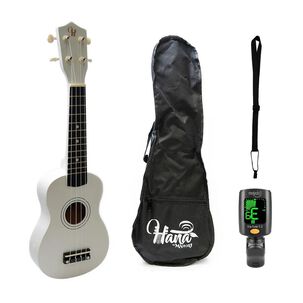 Full Pack Ukelele Soprano Hana Blanco+clip+strap. Allegro