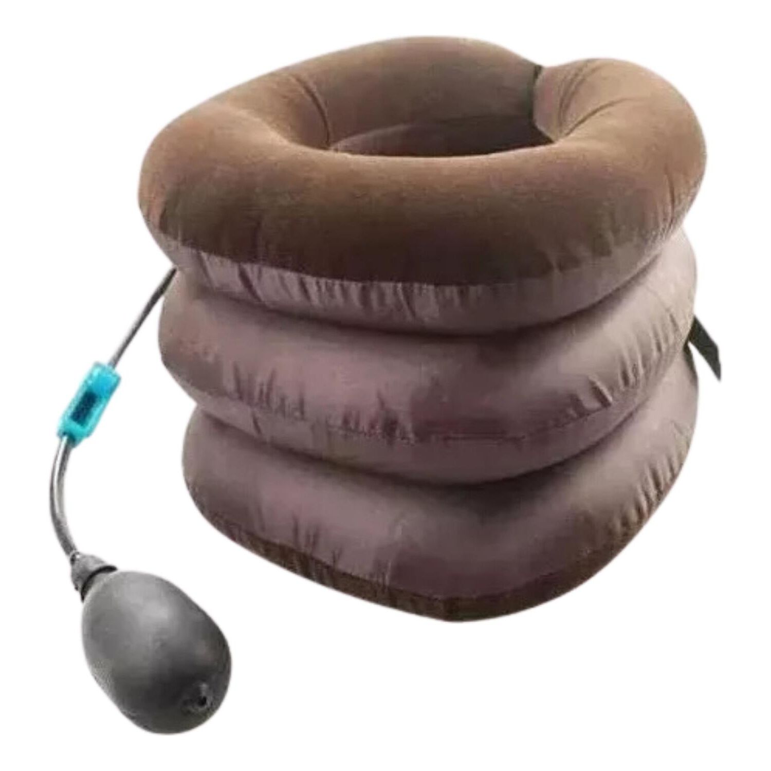 Coj&iacute;n Cuello Cervical 3 Nivel Inflable Viaje Caf&eacute; image number 1.0