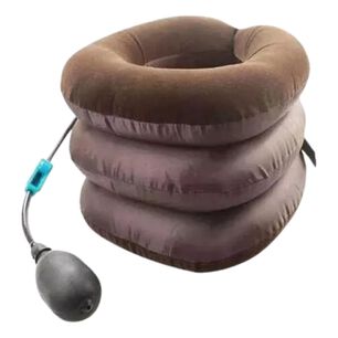 Coj&iacute;n Cuello Cervical 3 Nivel Inflable Viaje Caf&eacute;