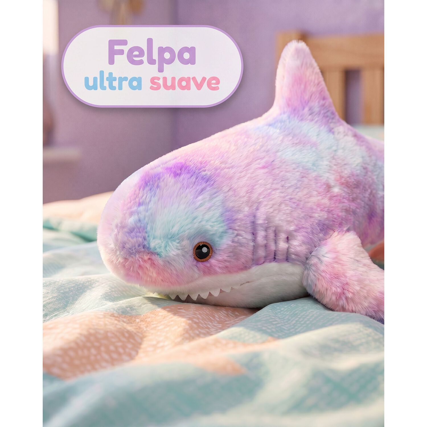 Peluche Tiburon Tierno Multicolor 25 Cm image number 2.0