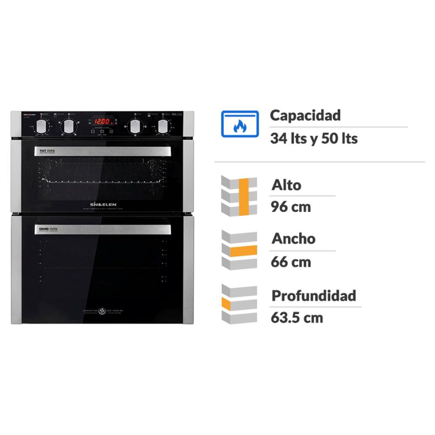Horno Empotrado Sindelen He-7700in Dual image number 1.0