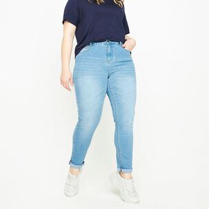 Jeans Talla Grande Tiro Alto Skinny Push Up Mujer Sexy Large