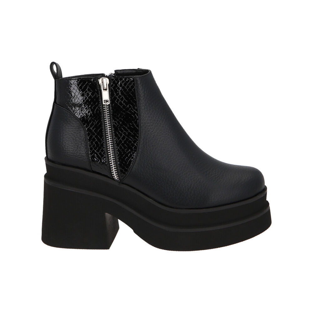 Botin Mujer Negro Yoice Police image number 0.0