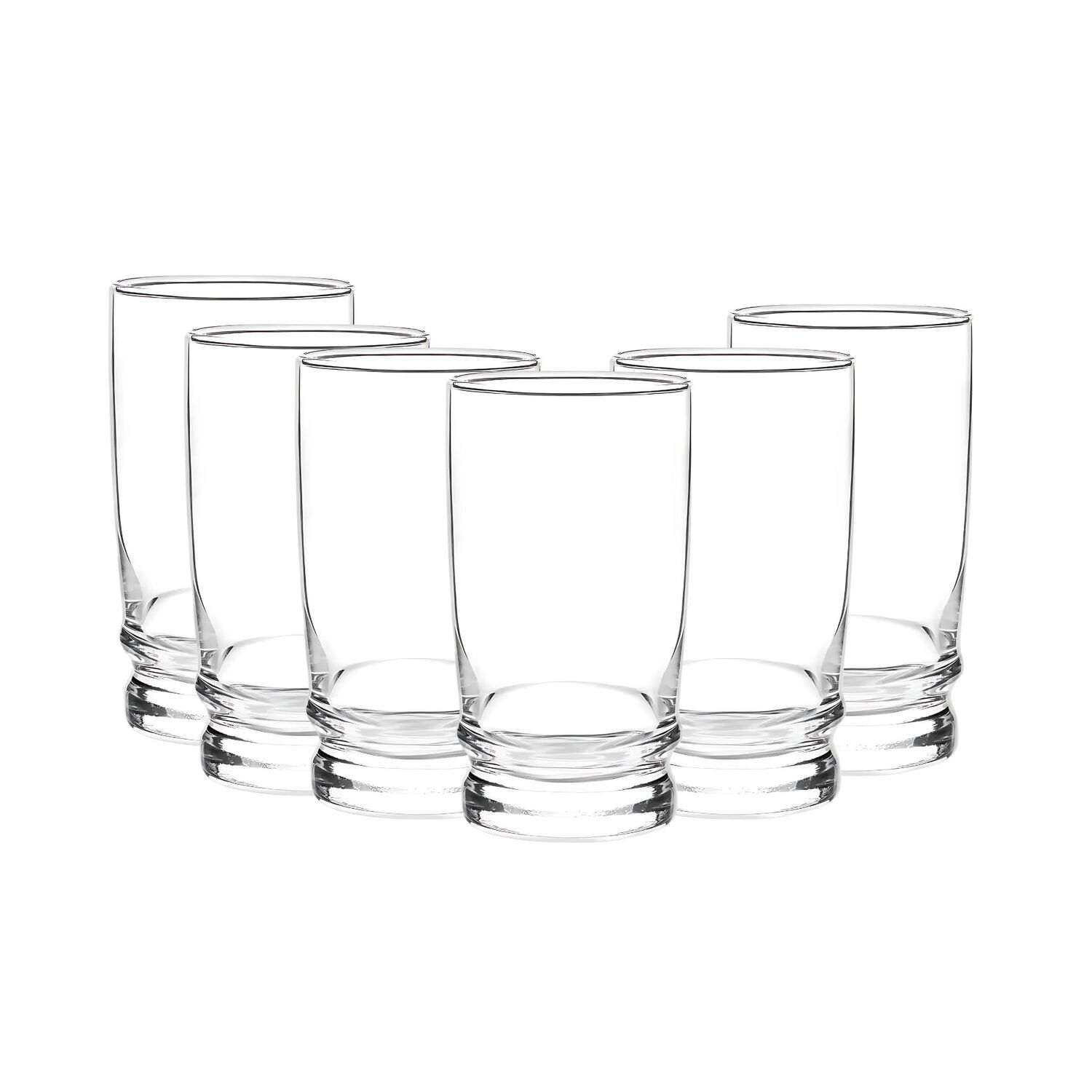 Display 6 Vasos Altos Madeira Rock 370cc Tragos Jugos Cristar image number 2.0