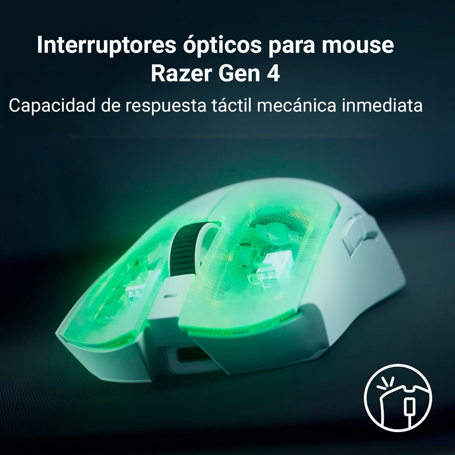 Mouse Gamer Razer Viper V4 Pro Wireless Blanco image number 8.0