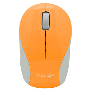 Mini Mouse Inalámbrico 3d Naranjo Datacom