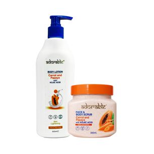 Pack Adorable Corporal Papaya - Carrot & &Aacute;cido K&oacute;jico