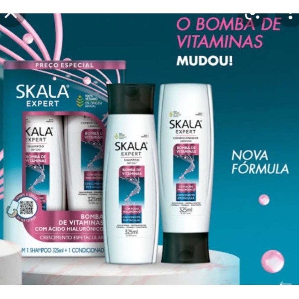 Kit Shampoo Y Acond Bomba De Vitaminas Skala Expert 650ml image number 1.0