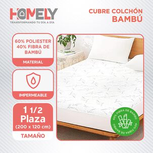 Cubre Colchon Bambu Cobertor Impermeable Varios Tama&ntilde;os
