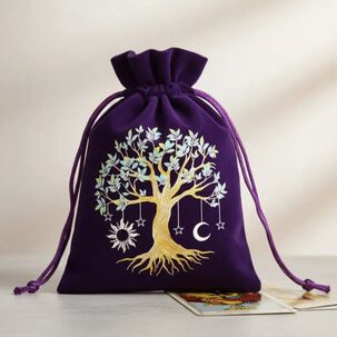 Bolsa De Terciopelo Para Cartas De Tarot &Aacute;rbol De La Vida