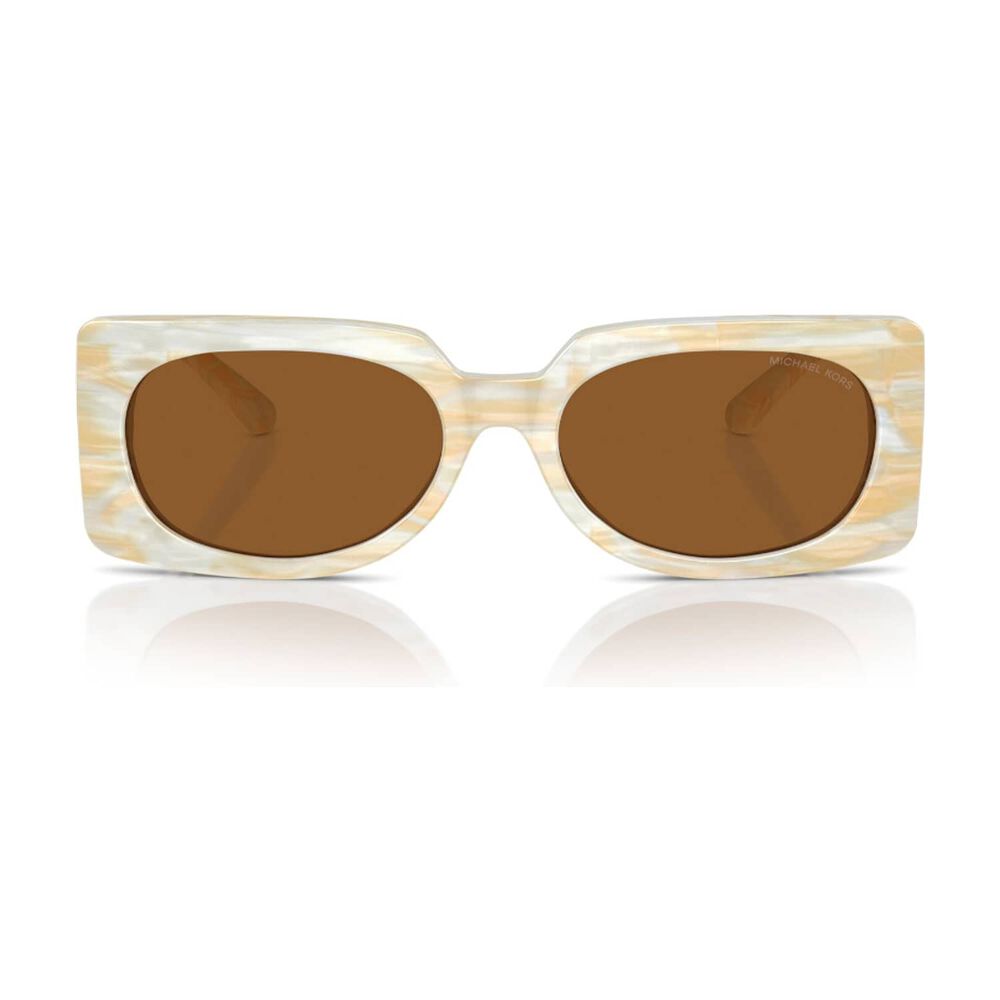 Lentes De Sol Bordeaux Beige Rayado Michael Kors image number 0.0