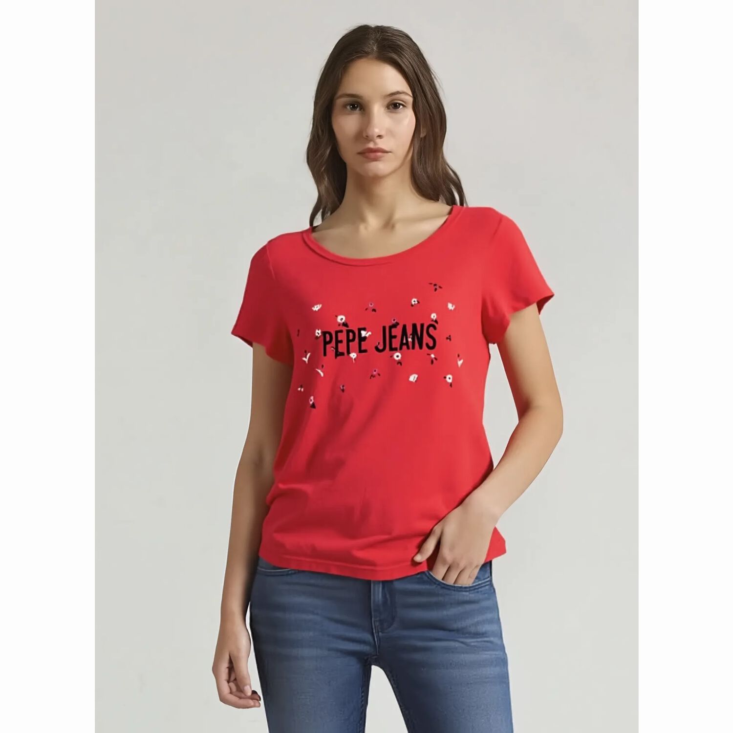 Polera Roja S Pepe Jeans image number 0.0