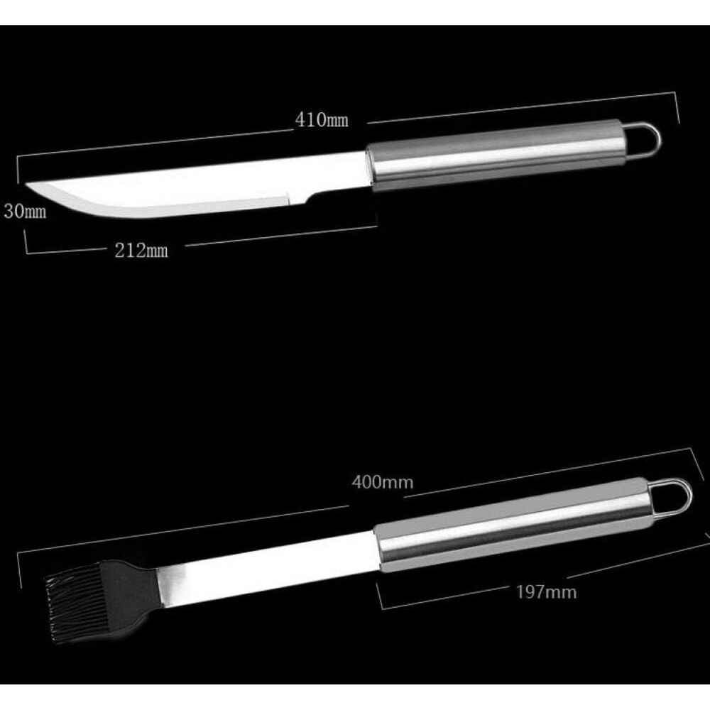 Kit Parrilla Barbacoa 18 Piezas Acero Inoxidable Maleta image number 2.0