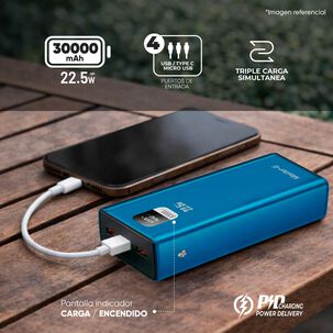 Bater&iacute;a Externa Power Bank 30000 Mah 22.5w Ucp30lpd