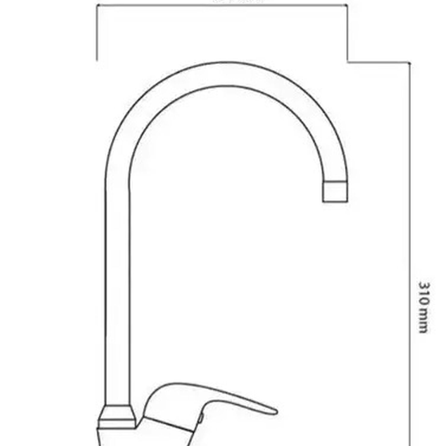 Monomando Llave Grifo Lavaplatos Cocina Cuello Cisne Colomba Taumm Cromo image number 3.0