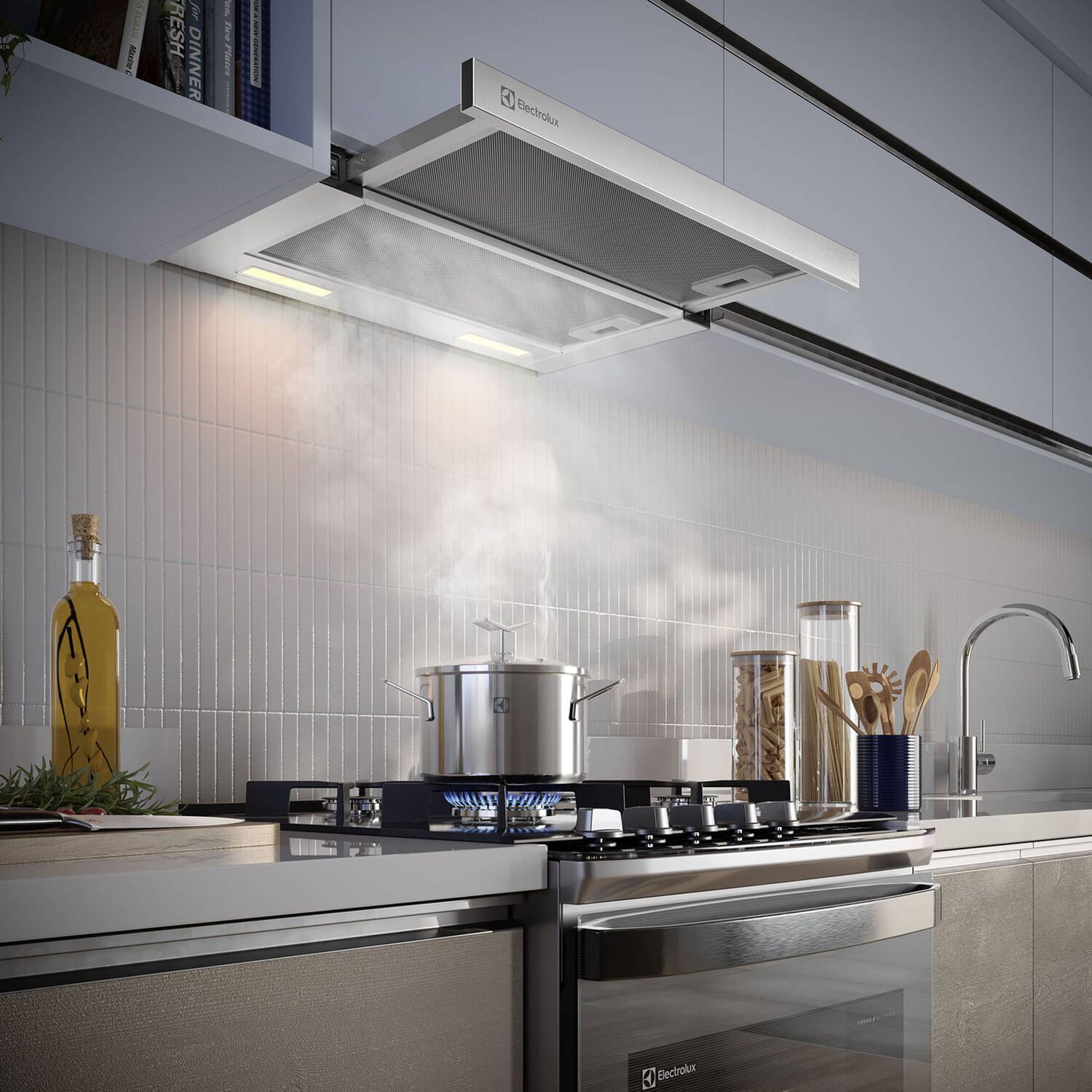 Campana Cocina extractora retr&aacute;ctil 60cm Luz Led De6rs Inox image number 3.0