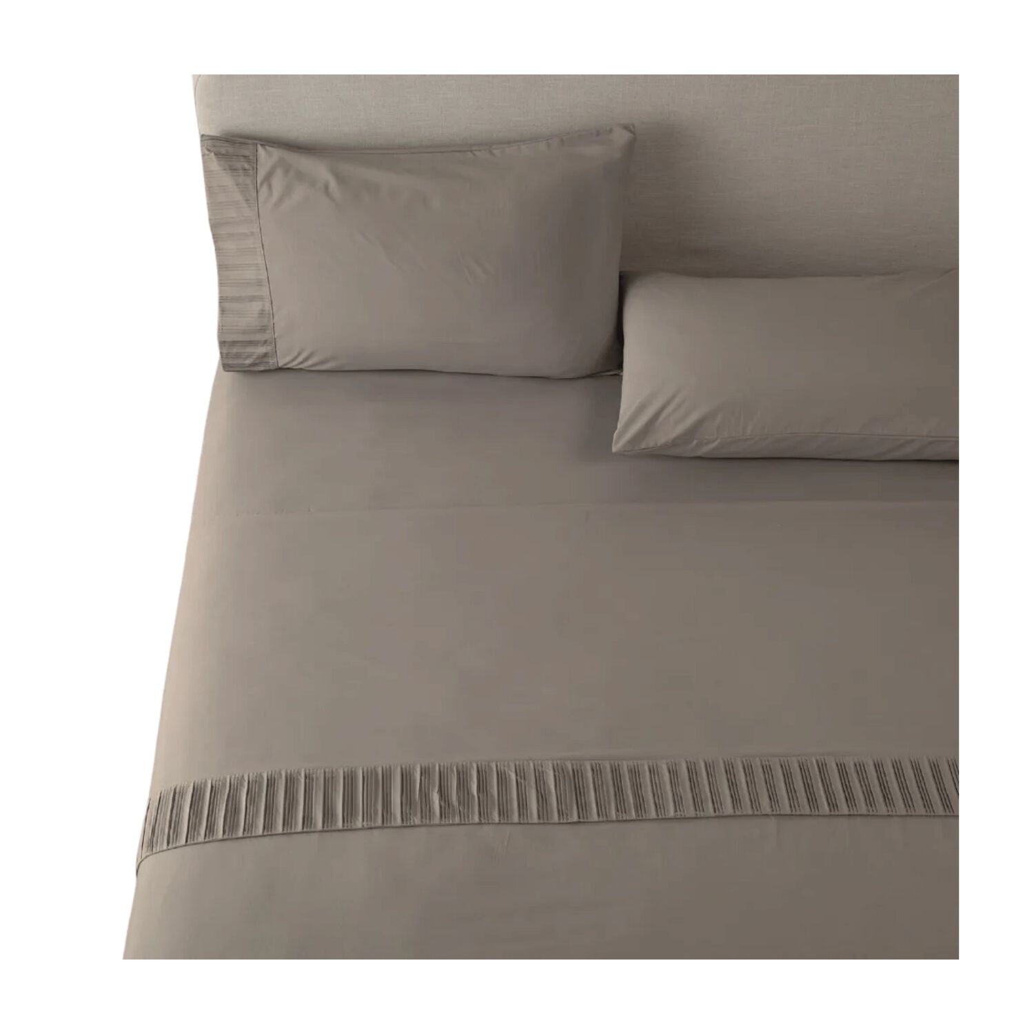 Sabanas Colch&oacute;n King Microfibra 300 Hilos Beige image number 0.0