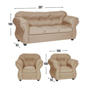 Juego De Living Muebles Alarcon Y Ma Catalina / 5 Cuerpos