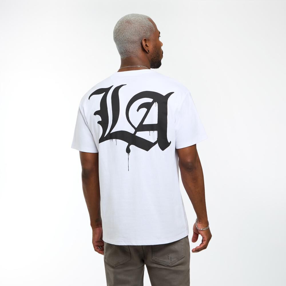 Polera Estampada Oversize Manga Corta Cuello Redondo Hombre Rolly Go image number 3.0