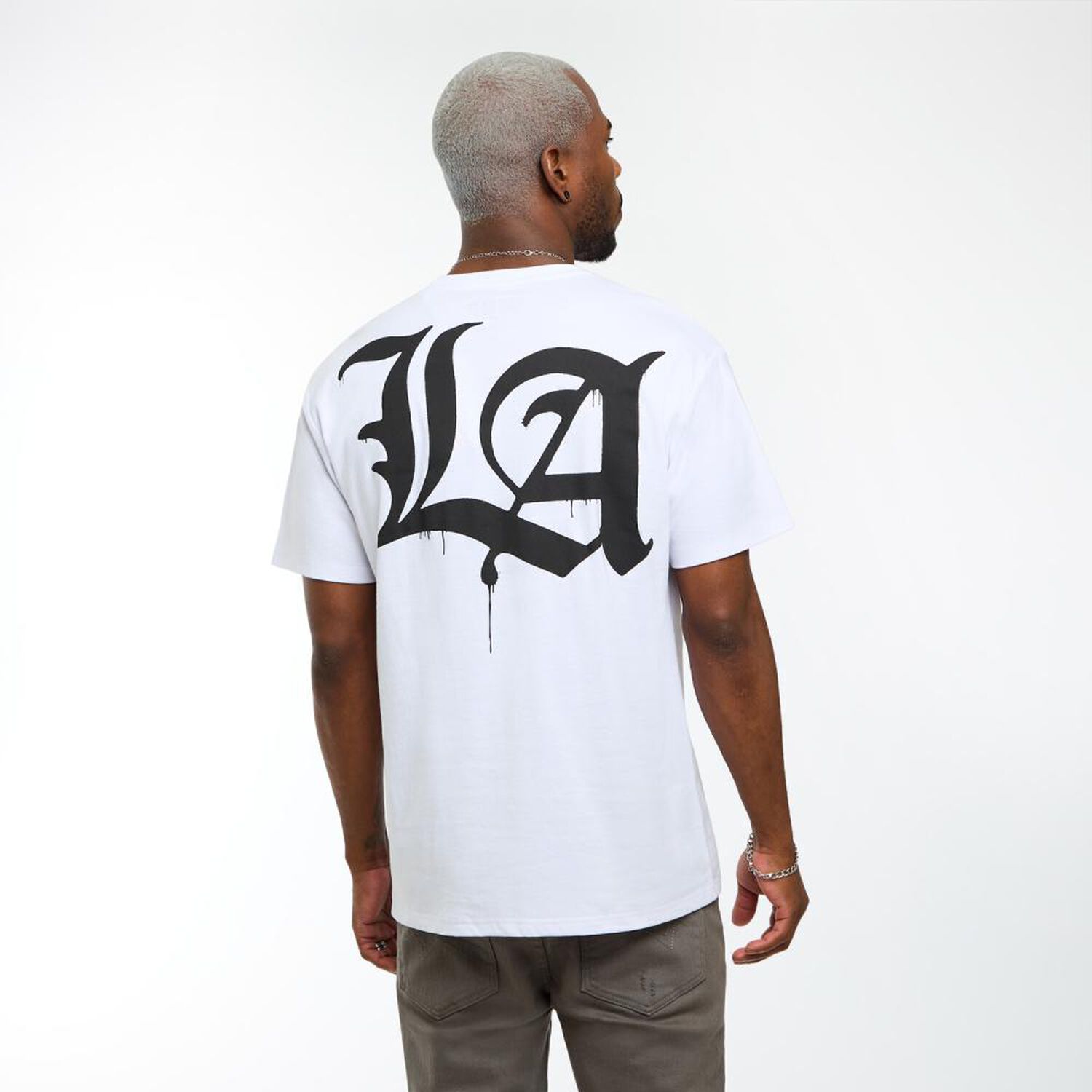 Polera Estampada Oversize Manga Corta Cuello Redondo Hombre Rolly Go image number 3.0