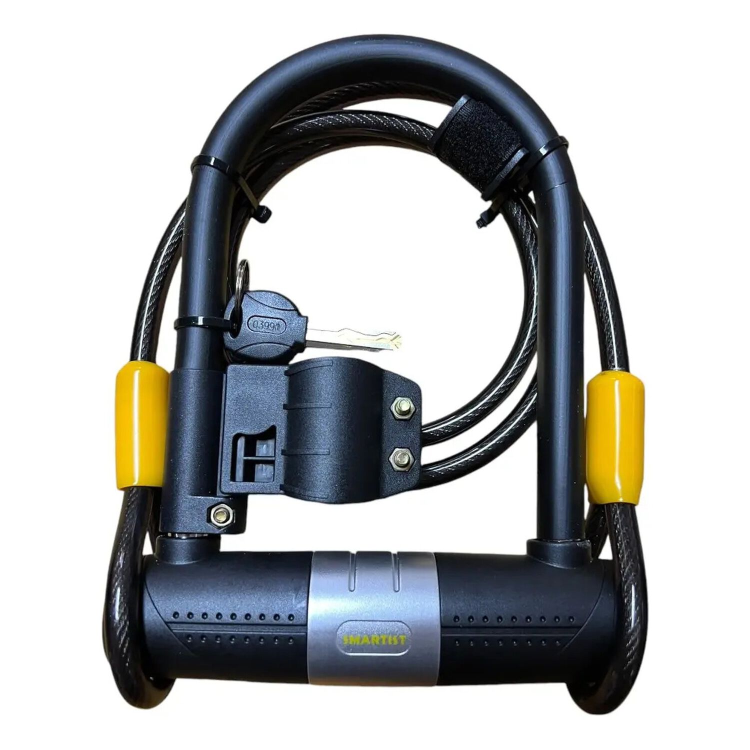 Pack 2 Candados U-lock Bulldog Con Cable Para Bicicleta Negro image number 5.0