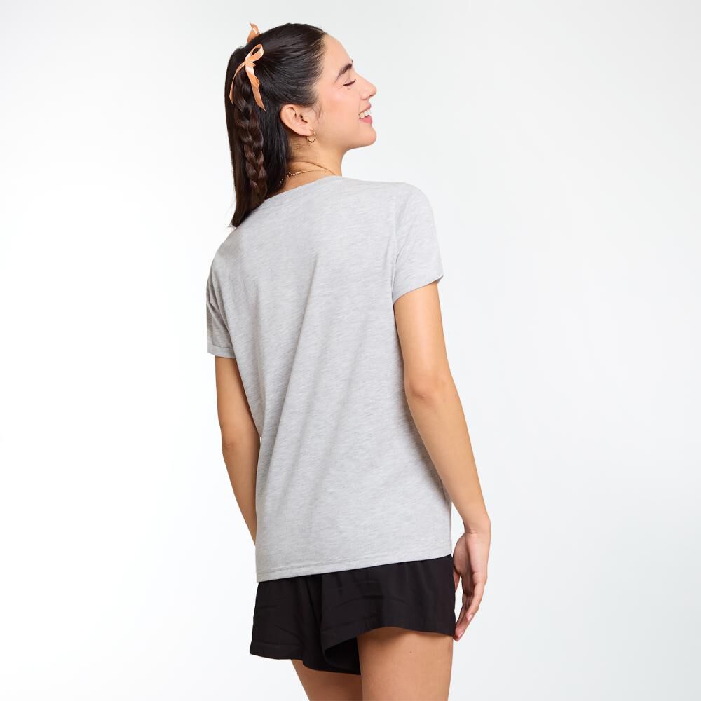 Polera Estampada Manga Corta Cuello Redondo Mujer Freedom image number 3.0