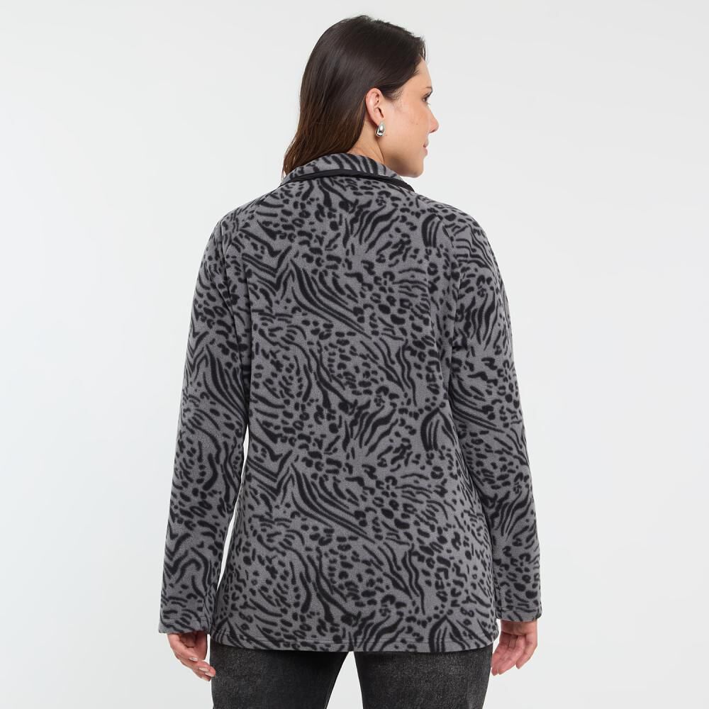 Polerón Animal Print Cuello Alto Mujer Sexy Large image number 3.0