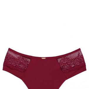 Bikini Microfibra Encaje Rojo 2rios