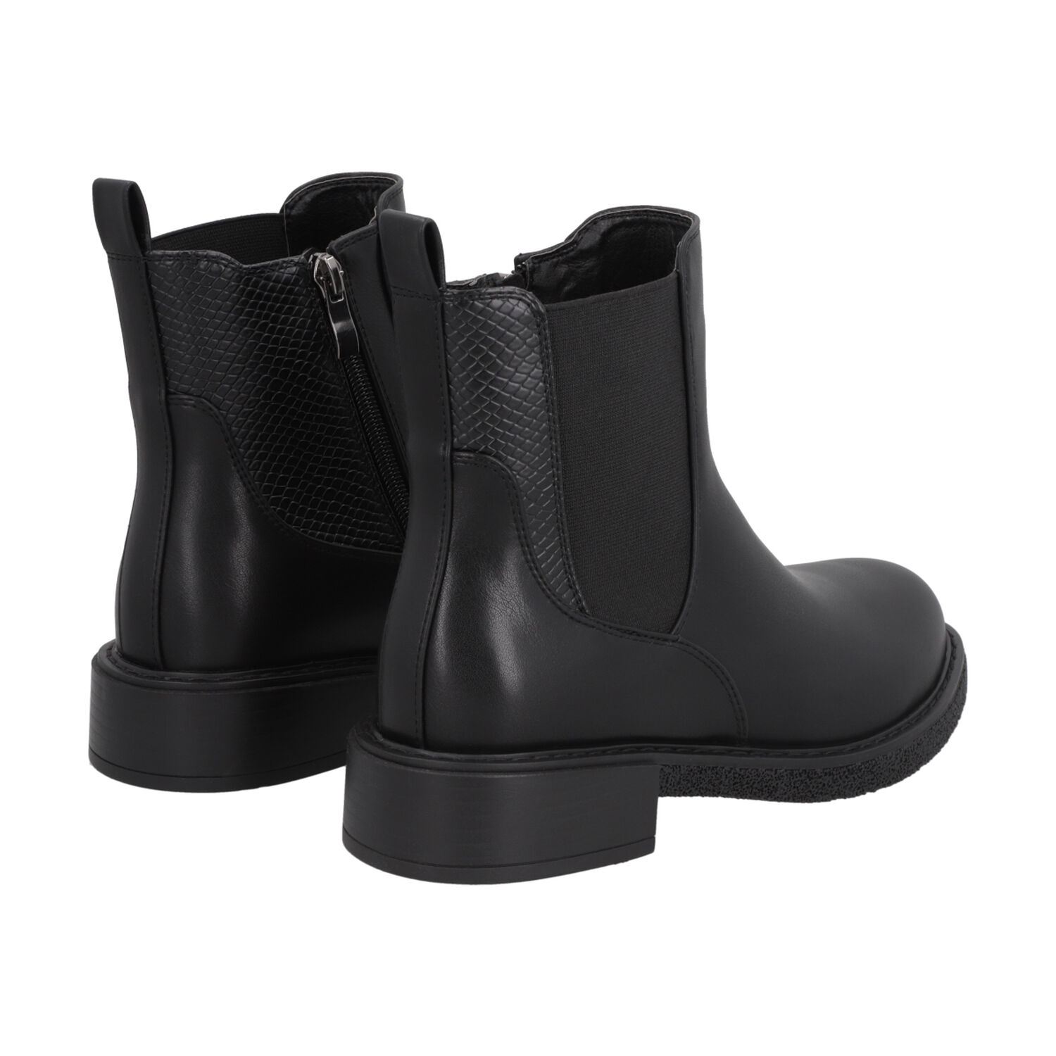 Botin Mujer Negro City Police image number 3.0