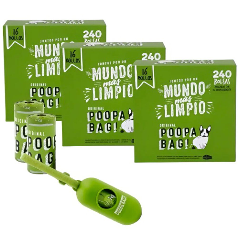 Bolsas Para Perro Biodegradables (48 Rollos + Dispensador) image number 0.0