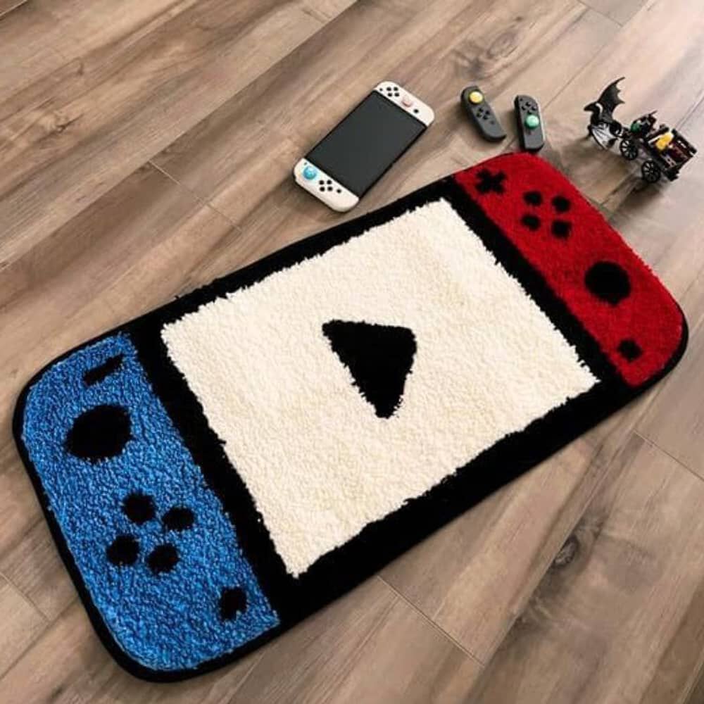 Alfombra Joystick Habitaci&oacute;n Gamer Sala De Juegos Decorativo image number 3.0