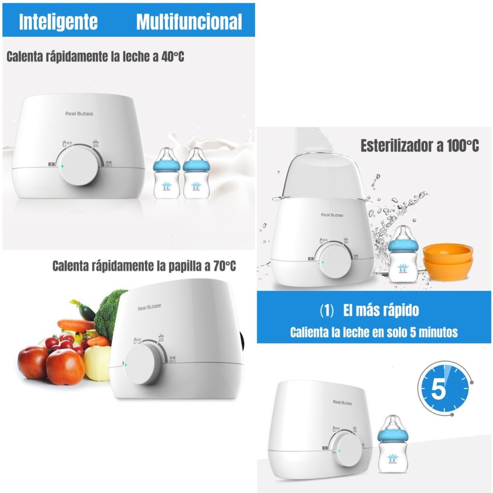 Calentador De Mamaderas Doble 3 En 1 By Lubabycas image number 5.0