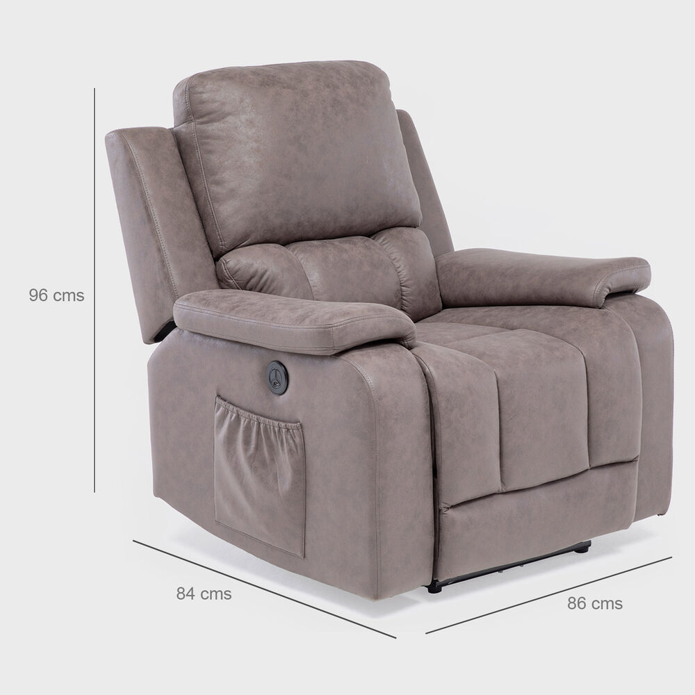 Berger Reclinable El&eacute;ctrico Masajeador 4 Puntos Madrid 8094rpm image number 2.0