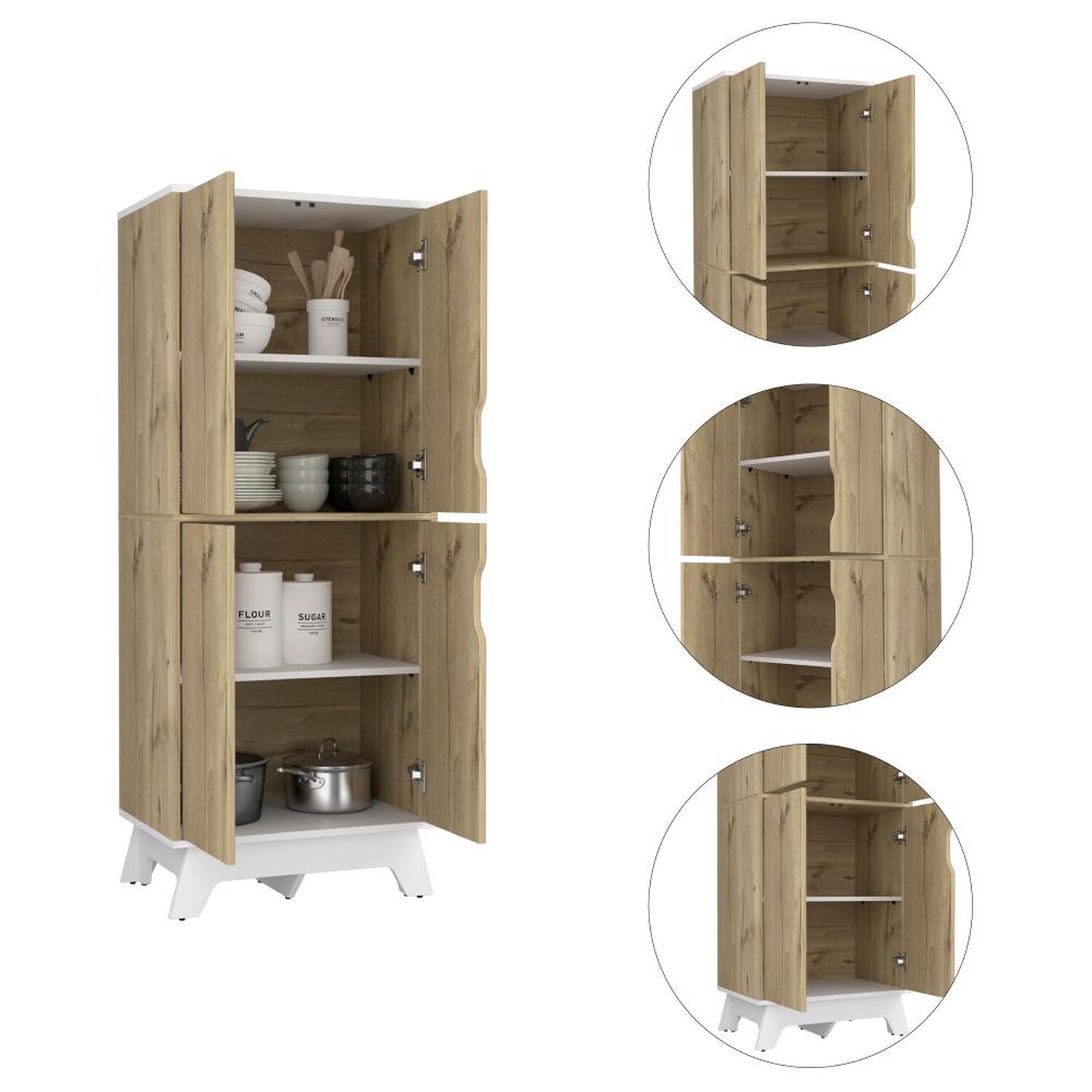 Buffet Tuhome Bi Color / 4 Puertas image number 7.0