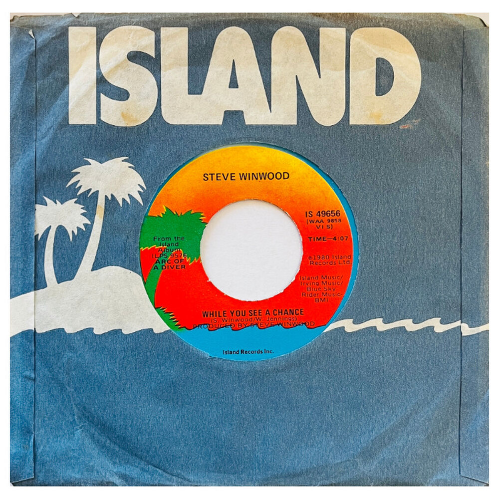 Steve Winwood - While You See A Chance | 7" Single Vinilo Usado image number 0.0