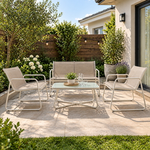 Juego De Terraza Casa Ideal Terracero / 4 Personas
