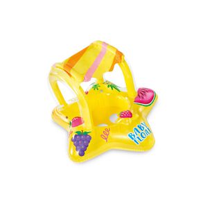 Flotador Kiddie Con Toldo Amarillo Intex