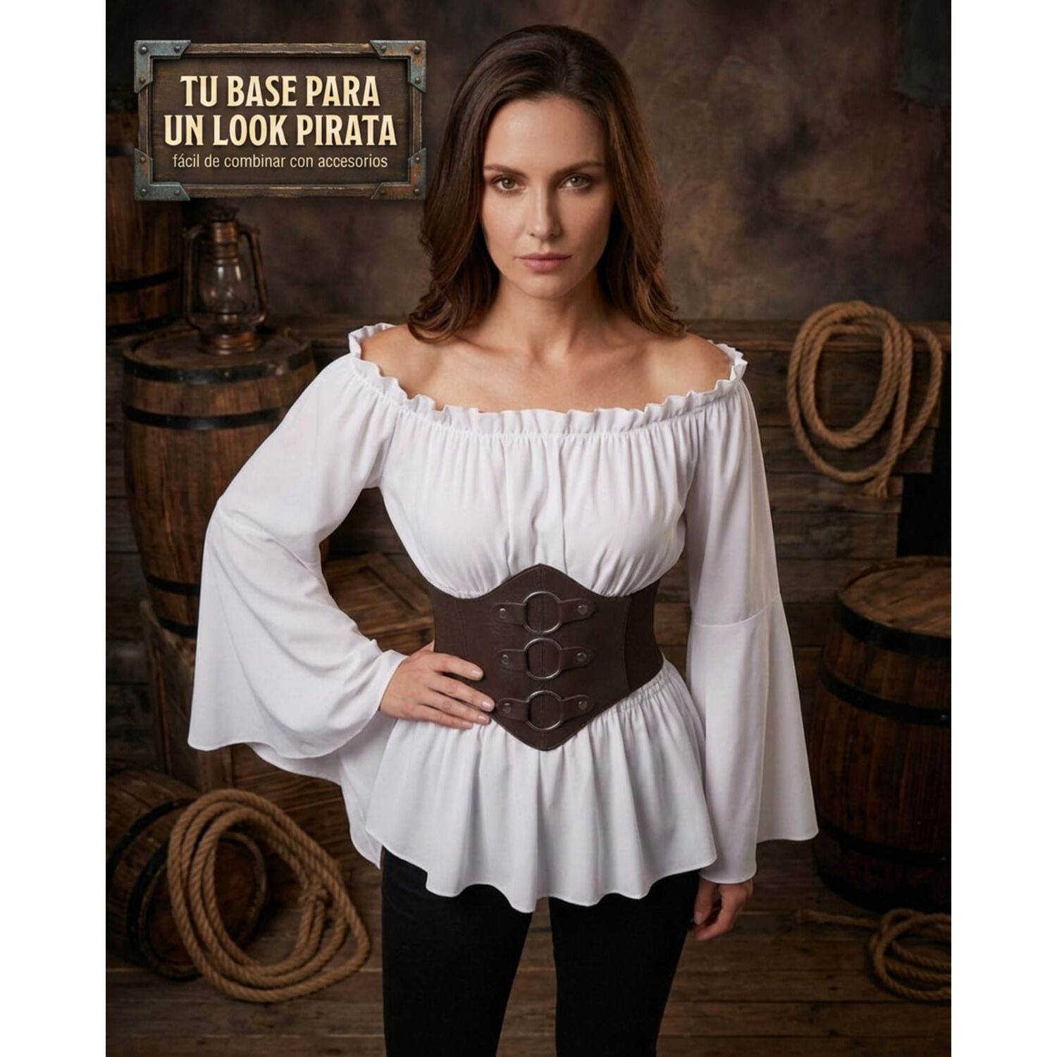 Disfraz Cosplay Camisa Medieval Medievo image number 5.0