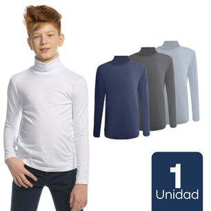 Camiseta Polera Beatle Polar Ni&ntilde;o Primera Capa Manga Larga Surtido